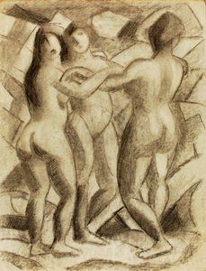 女性ヌード3人のグループ