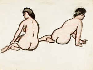 人の女性のヌードのグループ 作： Carl Newman