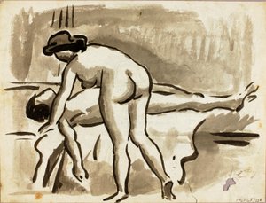 男性と女性のヌード 作： カール・ニューマン