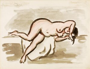 横たわる女性ヌード