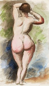 立ち姿の女性ヌード 作： Carl Newman