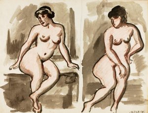 二人の女性のヌード