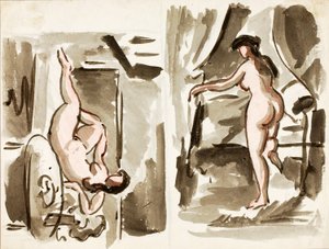 二人の女性のヌード 作： カール・ニューマン