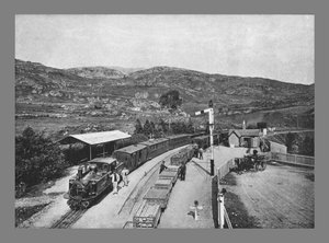 フェスティニオグ鉄道：Tan-Y-Bwlch駅、c1900 作： Carl Norman