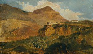 南山の風景 作： Carl Rahl