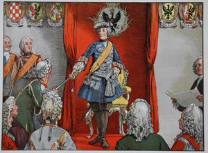 シレジアの地所へのオマージュ、1741年11月17日 作： Carl Röchling