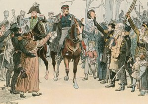 1813年3月にヴロツワフの市民に演説したプロイセン王フレデリックウィリアム3世（1770〜1840年）