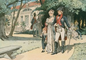 1800年にパレッツにいたプロイセン王フレデリックウィリアム3世（1770〜1840年）と彼の妻、ルイーズ女王（1776〜1810年）