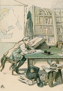 フレデリック大王（1712-1786）がクストリーンの皇太子 作： Carl Rohling