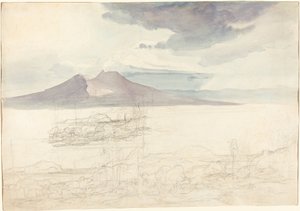 ベスビオ山とモンテ ペッレグリーノのパノラマ ビュー 作： Carl Rottmann