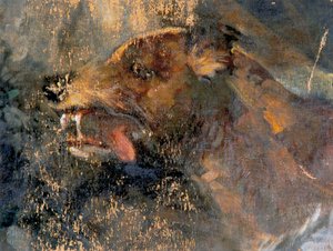 犬の頭 作： Carl Rudolf Huber