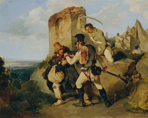 スパイの捕獲 作： Carl Schindler