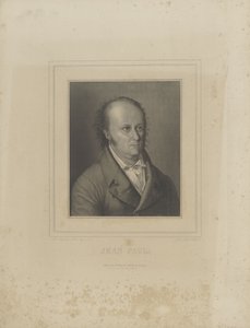 作家ジャン・ポールの肖像 1763-1825年、c. 1830～1840年。 作： Carl Schleich