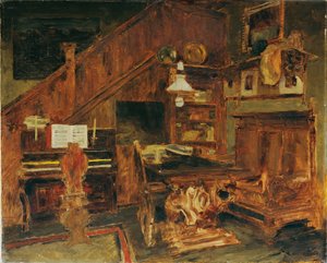 ヴェネツィアのアーティストのスタジオ 作： Carl Schuch