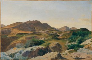 サビーネ山脈の風景 作： Carl Schuch