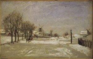 冬。エリクスバーグ、ストックホルム、c.1880のビュー 作： Carl Skånberg