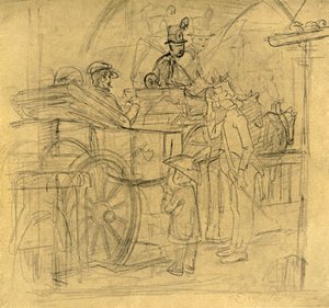 旅行、19世紀半ば後半、1924年。 作： Carl Spitzweg