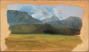 ラムサウからダッハシュタイン山塊への眺め 作： Carl Spitzweg