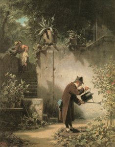 花の友達 作： Carl Spitzweg