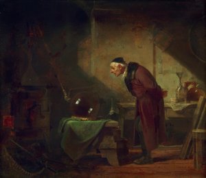 そこの化学者 作： Carl Spitzweg