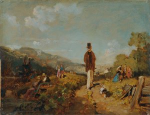 そこにハーゲストルツ 作： Carl Spitzweg