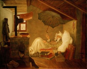 かわいそうな詩人 作： Carl Spitzweg