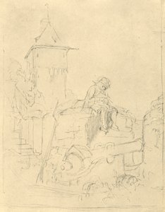 19世紀中期後半、1924年頃のダイシルドヴァッヘ。 作： Carl Spitzweg