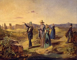 カンパーニャのイギリス人、1835年頃。 作： Carl Spitzweg