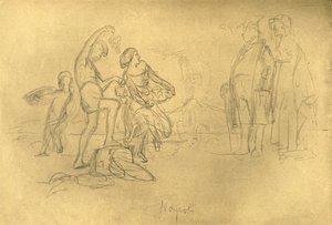 19世紀中期後半、イタリアの外国人、c1924。 作： Carl Spitzweg