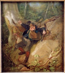 狩猟事故 作： Carl Spitzweg