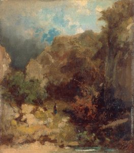 森の中の少女 作： Carl Spitzweg
