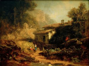 山の中のミル 作： Carl Spitzweg