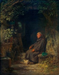 古い仙人を眠っています。 作： Carl Spitzweg