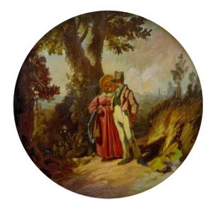 市民のカップルを歩く 作： Carl Spitzweg