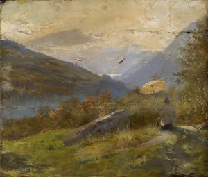 画家、1860年頃 作： Carl Spitzweg