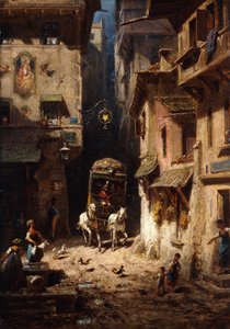 ポスト;ダイポスト、1875-1880年頃 作： Carl Spitzweg