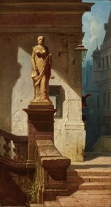 法律の目 Justitia、1857 年。 作： Carl Spitzweg