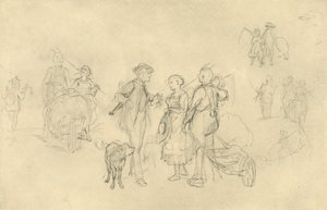 ベラブレデテスランデブー、19世紀半ば後半、1924年。 作： Carl Spitzweg