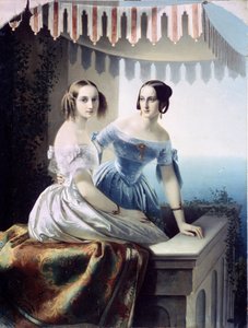 ロシアの大公妃マリー・ニコライエフナの肖像 (ロイヒテンベルク公爵夫人) 作： Carl Timoleon von Neff