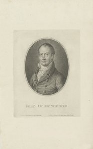 フェルディナンドオクセンハイマー1767-1822、1807の肖像。 作： Carl Traugott Riedel