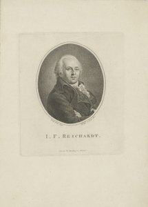 作曲家ヨハン・フリードリッヒ・ライヒャルトの肖像 1752-1814 , 1814. 作： Carl Traugott Riedel