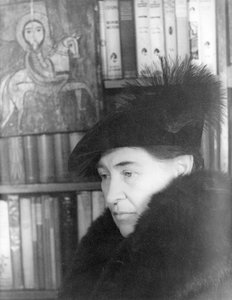 ウィラ・キャザー（1873-1947）1936年1月22日（モノクロ写真） 作： Carl Van Vechten