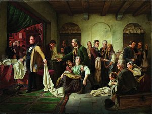 シレジアの織工、1844 作： Carl Wilhelm Huebner