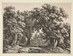 森の風景 作： Carl Wilhelm Kolbe the elder