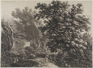 もつれた木の素朴な橋 作： Carl Wilhelm Kolbe, the elder