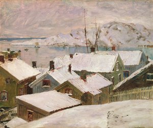 1899年冬のフィスケバックスキル 作： Carl Wilhelm Wilhelmson