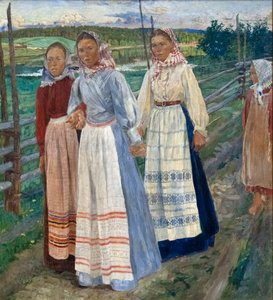 土曜日の夕方 作： Carl Wilhelm Wilhelmson