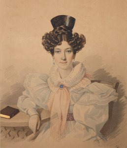 アンナプラトノフナプラウティナ1808-1886、1830年代の肖像画。