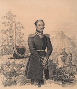 Fyodor Alexandrovich Bekovich-Cherkassky 1791-1833、1822の肖像。