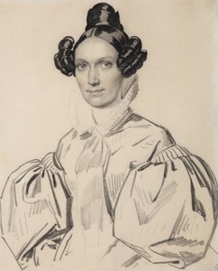 オルガ・ニコラエヴナ・タリージナの肖像画、ズボヴァ1803-1882、1830年代初頭。 作： Carl von Hampeln